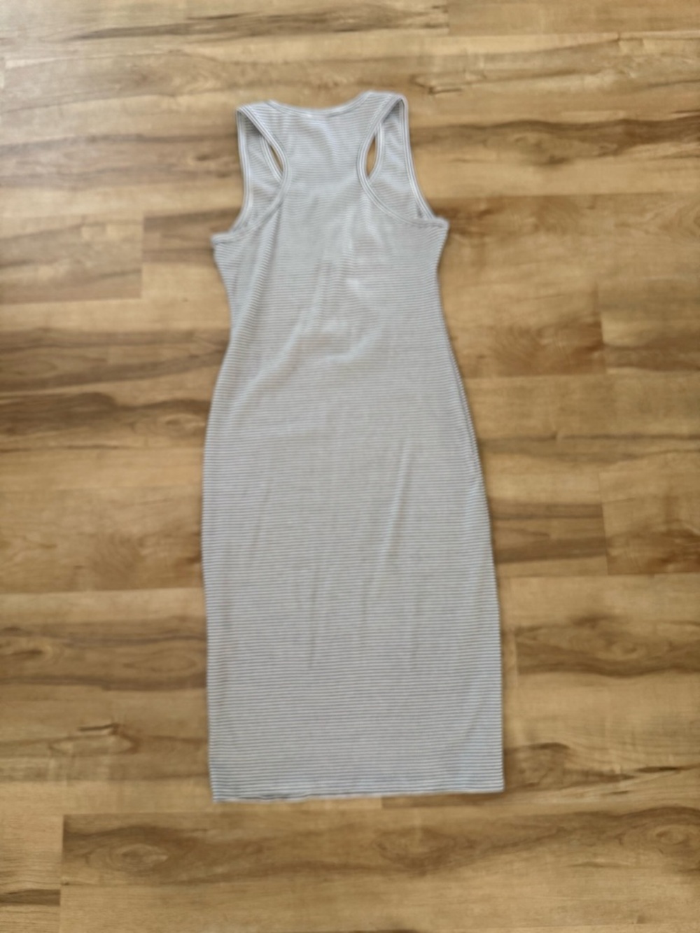 Striped Ribbed Tank Midi Dress | Casual Summer Staple - Size Medium